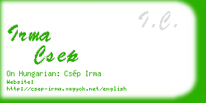 irma csep business card